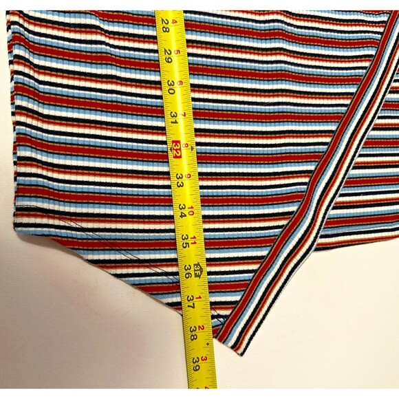 BCX Dress Womens Junior‎ Large Multicolor Striped Asymmetrical Mini Sheath NWT - Picture 9 of 11